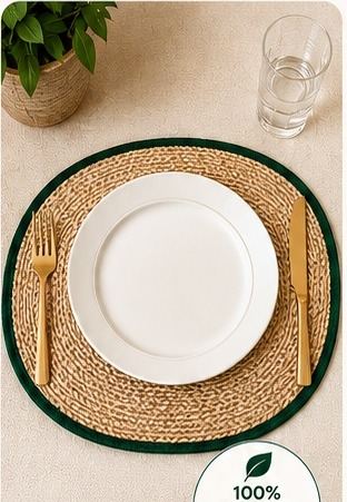 Oval dinner placemat