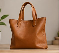 Tote bag made from vegan leather